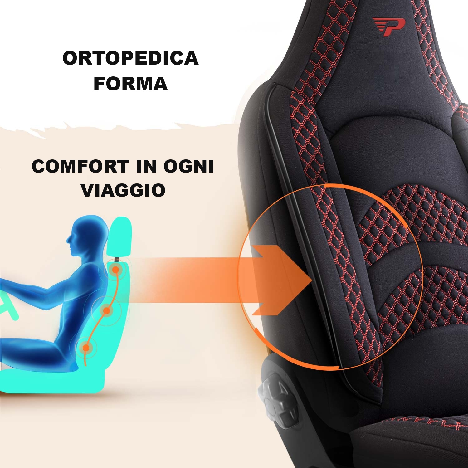 Forma dei coprisedili Limburg per il comfort durante la guida
